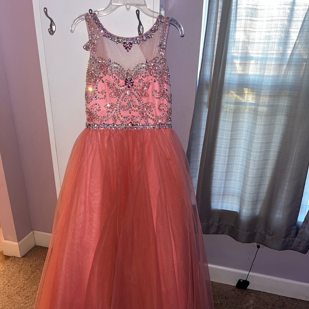 Pink girls Formal dress
